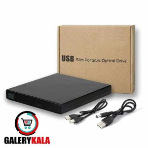 باکس تبدیل DVD رایتر اینترنال SATA لپ تاپ به اکسترنال USB2.0 سایز 9.5mm اسلیم