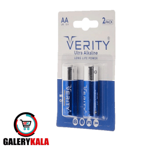 باتری قلمی وریتی مدل LR6 1.5V Ultra Alkaline بسته دو عددی