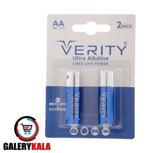 باتری قلمی وریتی مدل LR6 1.5V Ultra Alkaline بسته دو عددی