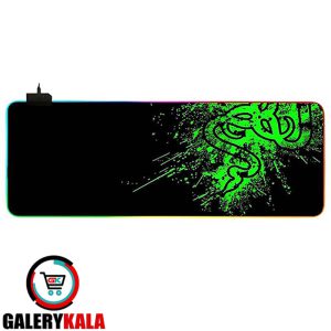 پد ماوس گیمینگ 30*70 RGB GLOWING COOL طرح ریزر Razer