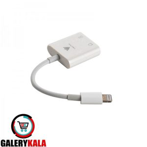 تبدیل لایتنینگ به جک 3.5 (Lightning To Lightning&Aux) TECNIX مدل ADT-113