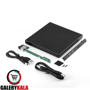 باکس دی وی دی اکسترنال لپ تاپ USB2 اسلیم 9.5mm
