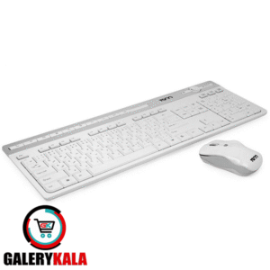 کیبورد و ماوس بی سیم سفید تسکو مدل TKM7106W