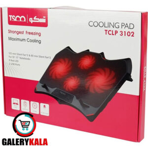 پایه خنک کننده تسکو مدل TCLP3102 با چهار فن و قابلیت تنظیم ارتفاع